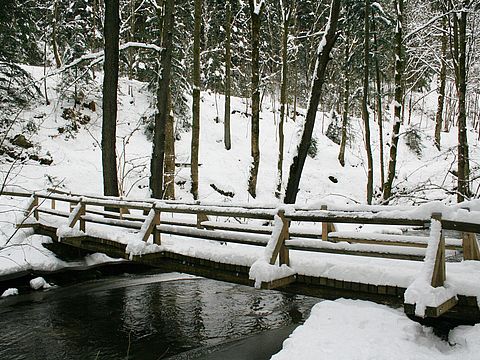 Winterlicher Jagasteg in Neukirchen