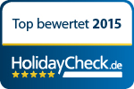 HolidayCheck Top bewertet 2015