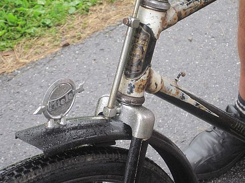 Details eines urigen Fahrrades